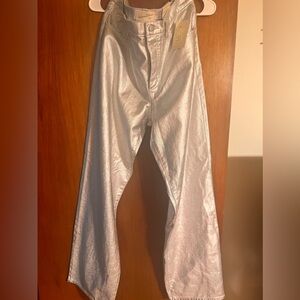 Women’s RENAISSANCE ERA SILVER BAGGY JEANS - size 10